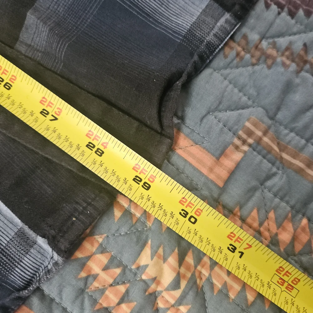 Prana Dark Blue and Light Gray Plaid Shirt. #1298‎